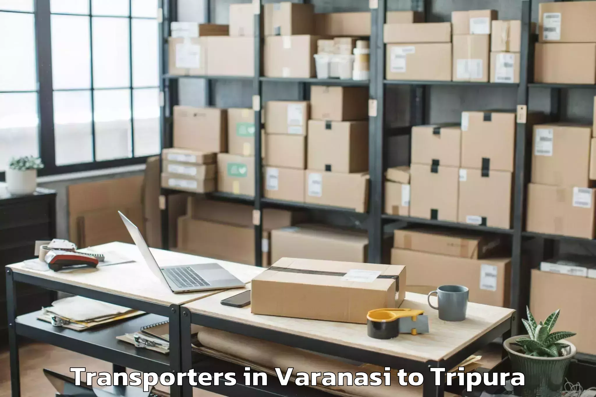 Get Varanasi to Manughat Transporters